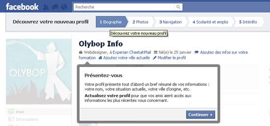 nouveau facebook01 Découverte de la nouvelle version de l’interface Facebook