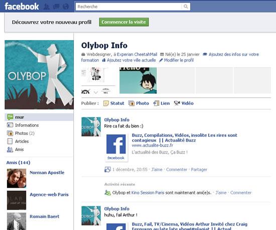 nouveau facebook03 Découverte de la nouvelle version de l’interface Facebook