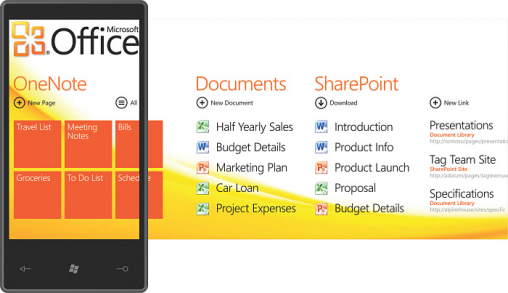 windows-phone-7-office-hub Windows Phone 7 : Retour gagnant?
