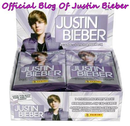 Justin Bieber : NOUVEAUTÉ !!! Maintenant des cartes (Panini) à collectioner !