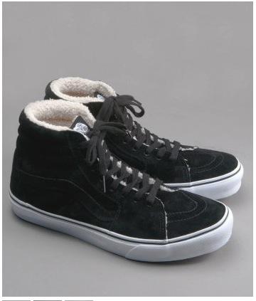 chaussures studiohomme vans hi fourrées Sélection : une paire de chaussures fourrées pour lhiver