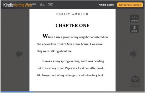 Amazon répond à Google avec Kindle for the Web