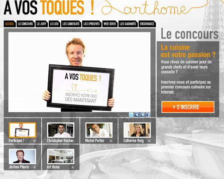 A vos toques, le concours de cuisine web par Elle et Electrolux