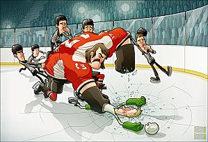 Hockey Night by MathieuBeaulieu