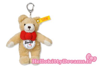 steiff Steiff X Hello kitty : porte clés peluche