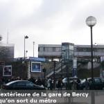 Vue extérieure de la gare de Paris-Bercy