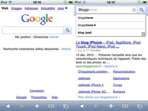 Google Instant_fusion Google Instant activable sur l’iPhone en France !