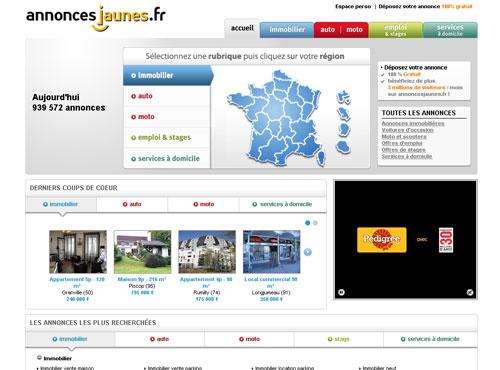 Nouvelle version du site annoncesjaunes Nouvelle version du site annoncesjaunes, le site des petites annonces auto et immo de PagesJaunes Groupe