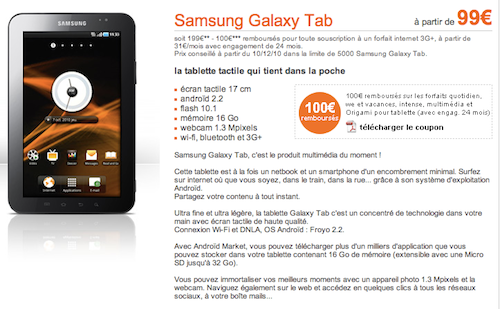 Galaxy Tab Orange Pour Noël, une tablette au pied du sapin !!!