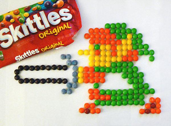 Idée Pause Déj' - Skittles Art