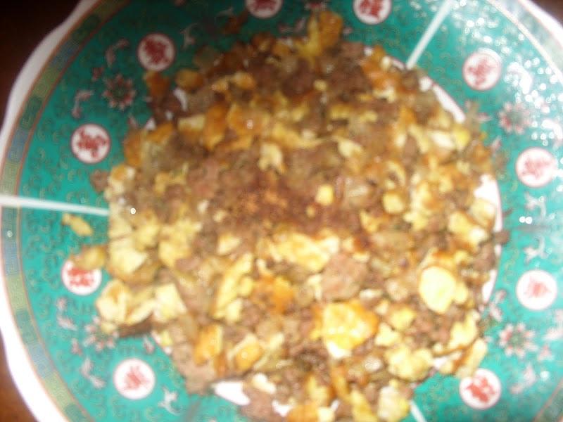 Tarte soufflée aux oignons et viande hachée Tarte soufflée aux oignons et viande hachée