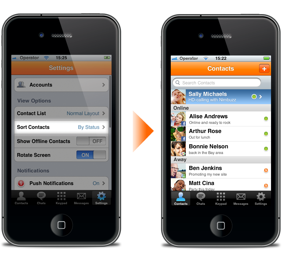 Nimbuzz 2.0.4 apporte la voix HD sur iPhone... Nimbuzz 2.0.4 apporte la voix HD sur iPhone...