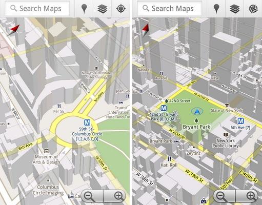 google-maps-5 Google Maps 5.0 est disponible sur le market