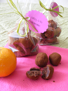 Cadeaux gourmands (sablés, truffes à la clémentine et confiture poire chocolat)