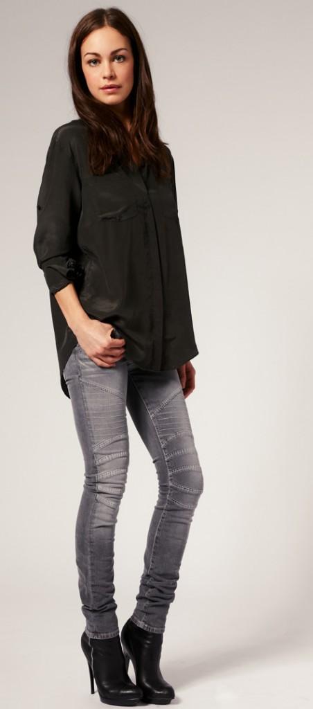 Jean Skinny style motard en promo Jean skinny style motard 49%