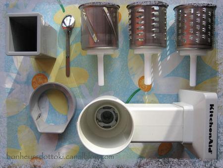 MVSA : Tranchoir/Râpes à cylindres pour KitchenAid Tout