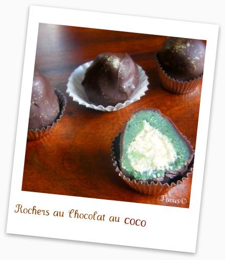 Rochers Chocolat au coeur coco Rochers Chocolat au coeur coco