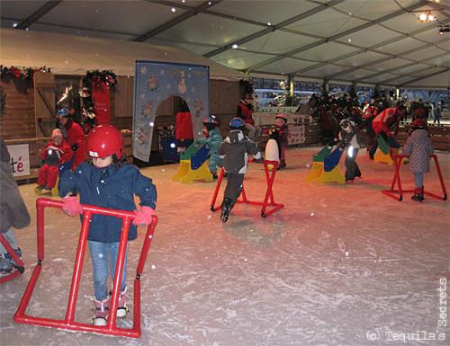 La patinoire lilloise de l'hiver. Lille Neige, gare St Sauveur