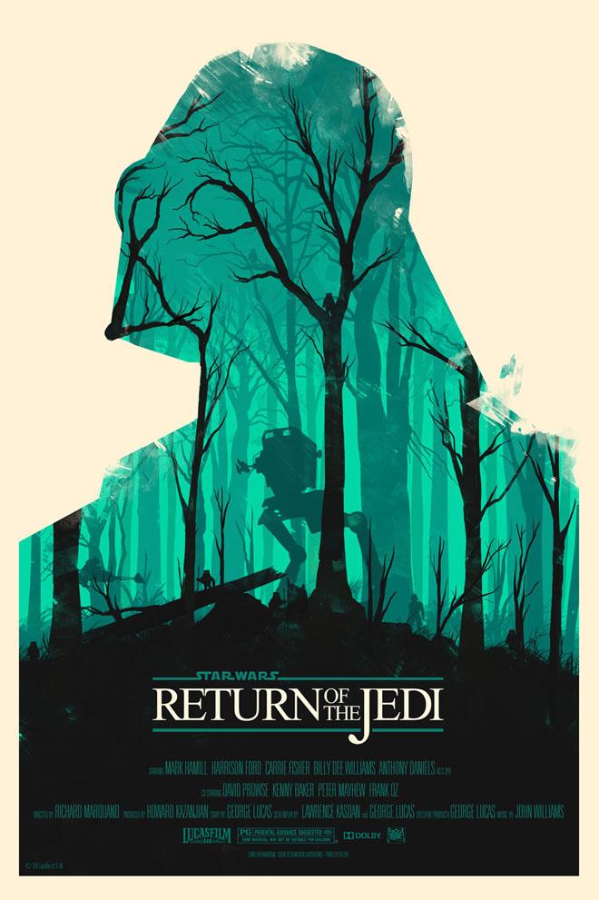 Olly_Moss_Return_Jedi_DarthVador Star Wars s’affiche… encore