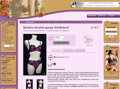 Nouvelle présentation de notre lingerie d'allaitement!