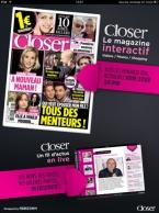 Le magazine féminin Closer arrive sur iPad
