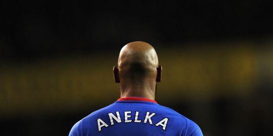 Nicolas Anelka, de dos, le 12 décembre à Londres.