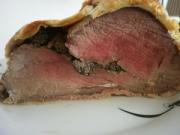 Cliquez pour agrandir : Filet de boeuf en croûte farci aux morilles Filet de boeuf en croûte farci aux morilles