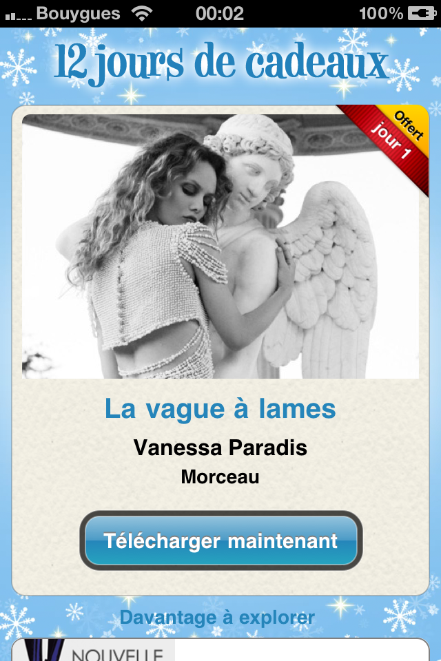 12jours 12 jours de cadeaux iTunes : Offre du 26 décembre