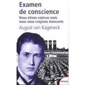 EXAMEN DE CONSCIENCE, essai par A. Von Kagenneck examen