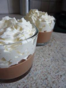 Panna cotta au chocolat, chantilly coco P1050114