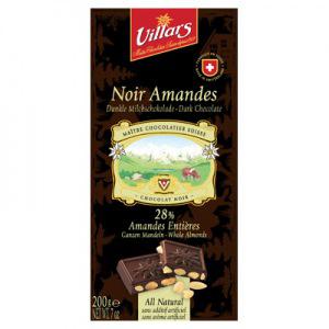 Villars Noir amandes Tunisie Villars Noir Amandes : Bonheur chocolat