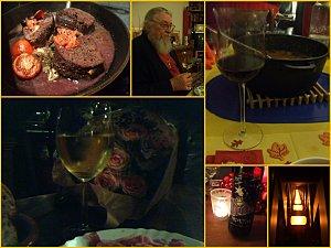 Allemagne, un conte d'hiver en neige, musique, amitié et vin Essen unter Freunden - repas chaleureux entre amis p