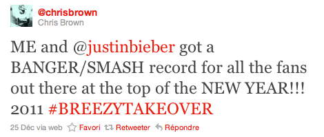Chris Brown & Justin Bieber Chris Brown & Justin Bieber collaborent ensemble