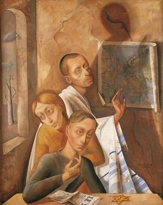 Felix Nussbaum (1904-1944) - Peintre juif allemand 1944-autoportrait-avec-felka-et-jaqui.1292899018.jpg