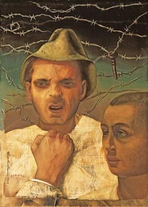 Felix Nussbaum (1904-1944) - Peintre juif allemand 1941-saint-cyprien-autoportrait-a-la-clef.1292898184.jpg