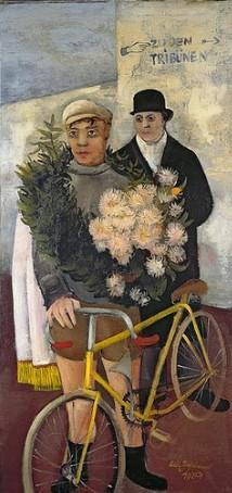 Felix Nussbaum (1904-1944) - Peintre juif allemand 1929-le-vainqueur-avec-son-velo.1292897527.jpg