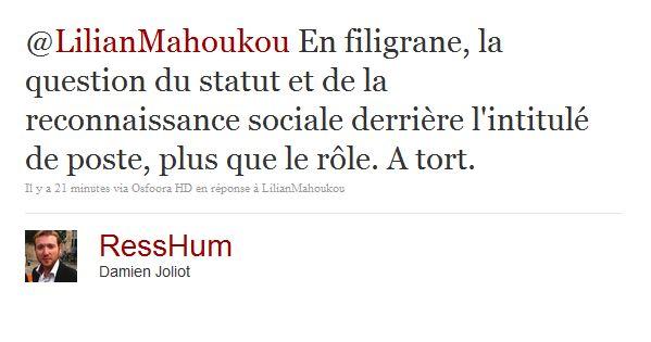 2011 : un focus sur le rôle, le leadership et la contribution à l'effort collectif 2011 : un focus sur le rôle, le leadership et la contribution à l'effort collectif