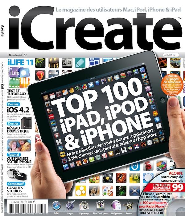 iCreate, numéro 65, janvier 2011