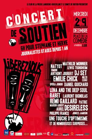 Montpellier : Concert de soutien pour Stéphane Taponier et Hervé Ghesquière