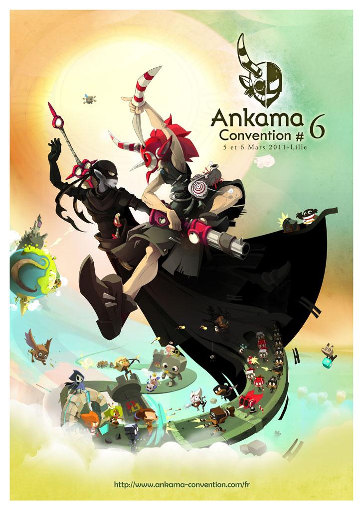 Affiche Ankama Convention 6 : Zobals & Roublards (collab ntamak) | 2010