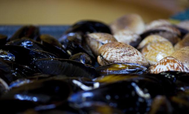 Moules & amandes farcies Moules & amandes farcies