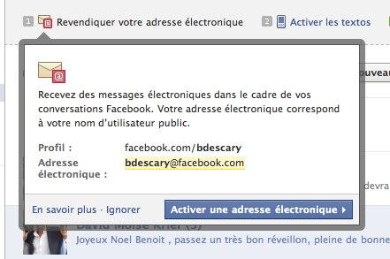 facebook mail Facebook: la nouvelle application Messages et les adresses @facebook.com [premier contact]
