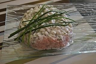 Terrines de thon et de fromage cottage