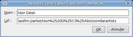 Exploiter les possibilités de last.fm dans amarok Exploiter les possibilités de last.fm dans amarok
