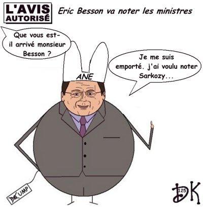 Eric Besson note les ministres