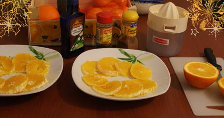 salade oranges épices sorbet citron recette cuisine