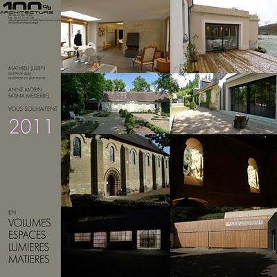 100% architecture vous souhaite 2011 en volumes, espaces, lumières et matières 100% architecture vous souhaite 2011 en volumes, espaces, lumières et matières