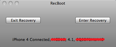 RecBoot 2.1 disponible (pour Mac OS X) RecBoot 2.1 disponible (pour Mac OS X)