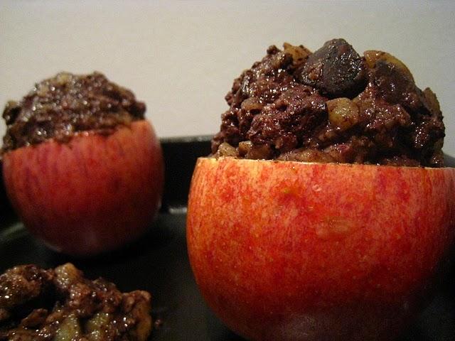 Pommes farcies aux boudins blancs Pommes farcies aux boudins blancs