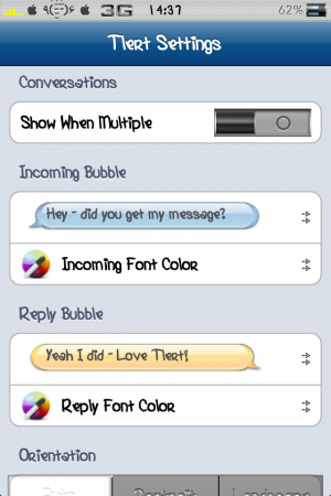 Tlert 4.5.1 : envois / réceptions de sms depuis n’importe quelle application !